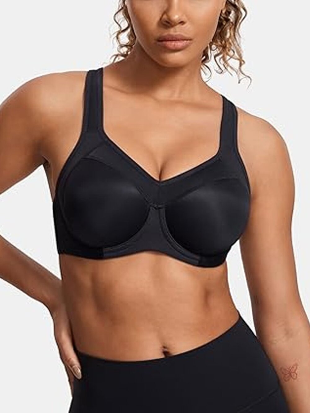 NWT Syrokan Full Support High Impact Racerback Underwire Sports Bra 32DD